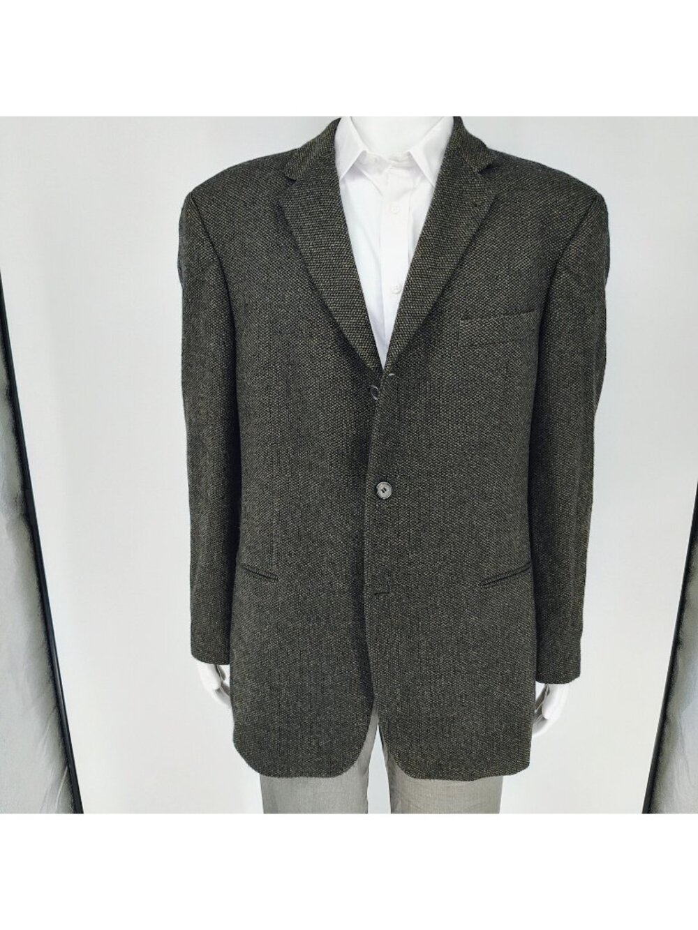 Boss Hugo Boss Einstein US Cashmere-Wool Blend Tweed Sport Coat Suit Jacket 42R